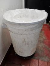 Commercial Thrash Can with Rolling Base