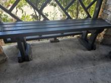 8' Outdoor Wood Bench