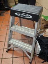 Werner Aluminum Folding Two Step Ladder