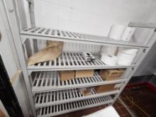 Cambro 60" Five Tier Shelving Rack (no contents)