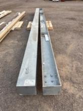 (2) GALVANIZED BEAMS