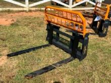 UNUSED LAND HONOR SKID STEER PALLET FORKS (42 INCH, 4000 LBS RATING)