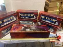 "Piko: Blue Comet Train" Engine & 6 Cars G Guage, 6 wheels and 2 catalogues