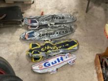 FLAT OF GOODYEAR AND GULF BLIMPS