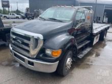 2007 FORD F650 SINGLE AXLE ROLLBACK TRUCK VIN: 3FRNX65F2V456281