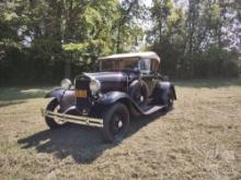 1931 FORD MODEL A ROADSTER VIN: A4113424 2 DOOR ROADSTER