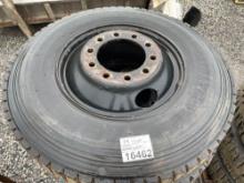 (4) Bridgestone 11R22.5 Truck Tires