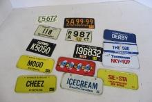 Assortment bycicle  license plates