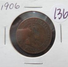 1906- Canada Large Cent