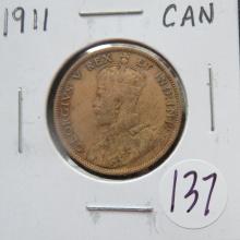 1911- Canada Large Cent