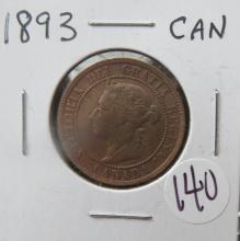 1893- Canada Large Cent