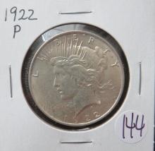 1922-P Peace Silver Dollar