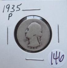 1935-P Washington Quarter