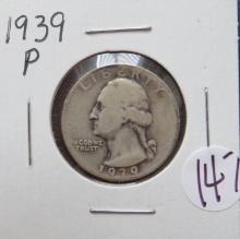 1939-P Washington Quarter