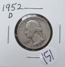 1952-D Washington Quarter