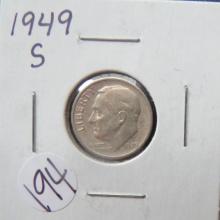 1949-S Roosevelt Dime