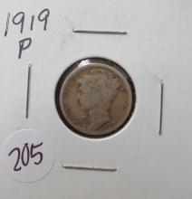 1919-P Mercury Dime