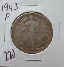 1943-P Walking Liberty Half Dollar