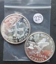 (2) One Ounce Silver Round- Tri-State Refining