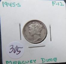 1945-S Mercury Dime