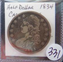 1834- Capped Bust Half Dollar