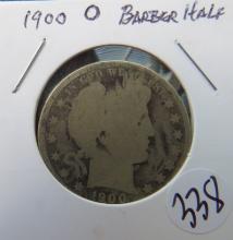 1900-O Barber Half