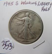 1945-S Liberty Walking Half