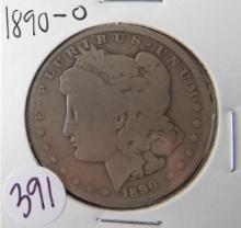 1890-O Morgan Silver Dollar