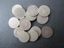 (14) Shield Nickels