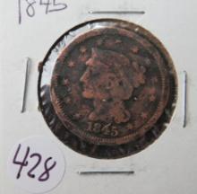 1845- Large Cent