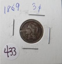 1869- 2 Cent Coin