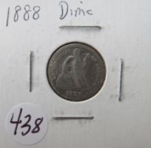 1888- Seated Liberty Dime