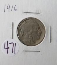 1916- Buffalo Nickel