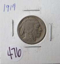 1919- Buffalo Nickel