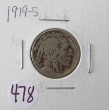 1919-S Buffalo Nickel