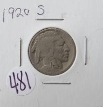 1920-S Buffalo Nickel