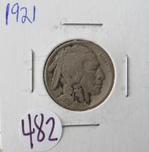 1921- Buffalo Nickel