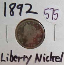 1892- Liberty Nickel