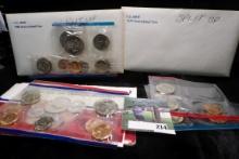 Mint Set remnants 1979 P, D, 1980 P, D, & 1987 P & D. (28 coins total).