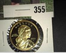 2001 S Sacagawea Gem Proof Dollar.