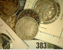 Accumulation of U.S. Nickels: 1902 & 1911 V-Nickels; 2020 S Proof Nickel; & several Buffalo Nickels.