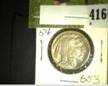 1934 D Buffalo Nickel, a very nice High Grade.