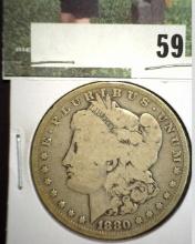 1880 New Orleans U.S. Morgan Silver Dollar.