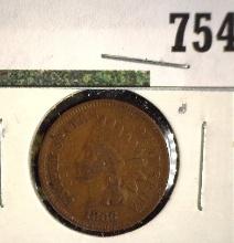 1866 Indian Head Cent, Fine.