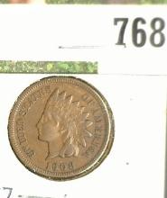 1908 S Indian Head Cent, VF+. Key date.