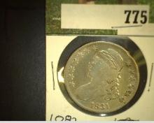 1831 Capped Bust Half Dollar, VF+.