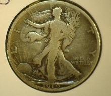 1919 S Walking Liberty Half Dollar, VG.