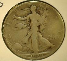 1929 S Walking Liberty Half Dollar, VG.