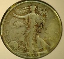 1934 P Walking Liberty Half Dollar, VF.