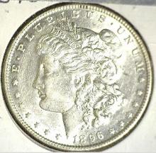 1896 P Morgan Silver Dollar, Brilliant Uncirculated.